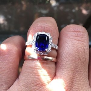 Lorenzo Blue Sapphire Ring size 7